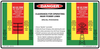 Danger Clearance For Operating Near Powerlines Decal - 200mm x 100mm - Vehicle Safe - Same Day Dispatch