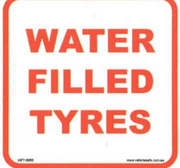 Water Filled Tyres - 50mm x 50mm