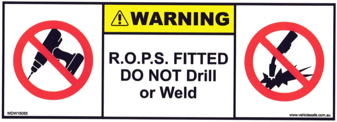 R.O.P.S. Fitted do not Drill or Weld - WDW15055