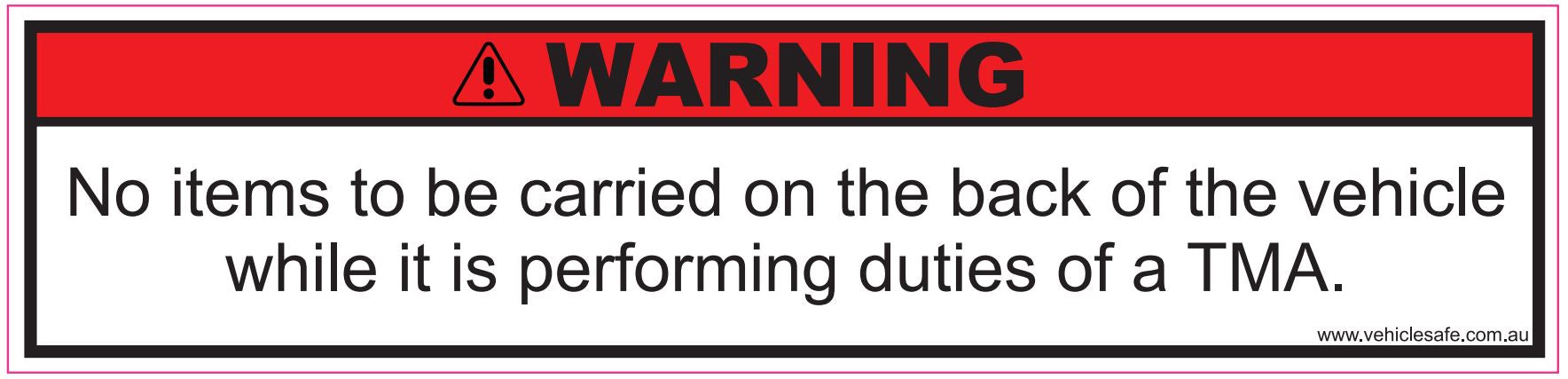 Scorpion TMA Safety Sticker Kit 150mm x 30mm x 8 - Vehicle Safe