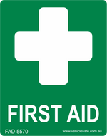 First Aid Decal