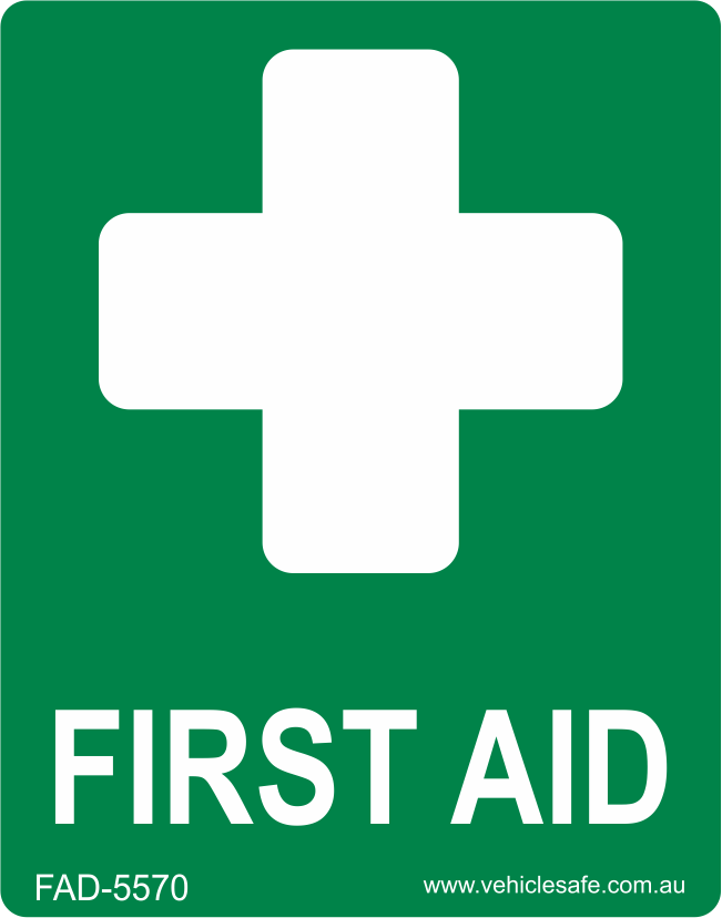 First Aid Decal - Vehicle Safe