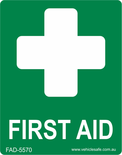 First Aid Decal - Vehicle Safe