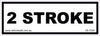 2 Stroke - 75mm x 35mm - Vehicle Safe