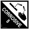Corrosive 8 - 150mm x 150mm - Vehicle Safe