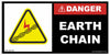 Danger Earth Chain - 200mm x 100mm