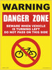 Danger Zone - 120mm x 160mm