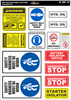 EWP Elevated Work Platform Safety Sticker Kit