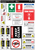 EWP Elevated Work Platform Safety Sticker Kit