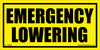 Emergency Lowering - 100mm x 50mm - Vehicle Safe