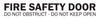 Fire Safety Door - 400mm x 75mm - Vehicle Safe
