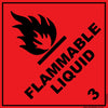 Flammable Liquid - 250mm x 250mm - Vehicle Safe