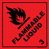 Flammable Liquid 3 - 60mm x 60mm - Vehicle Safe