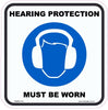Hearing Protection Must Be Worn - 75mm x 75mm