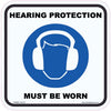 Hearing Protection Must Be Worn - 140mm x 140mm