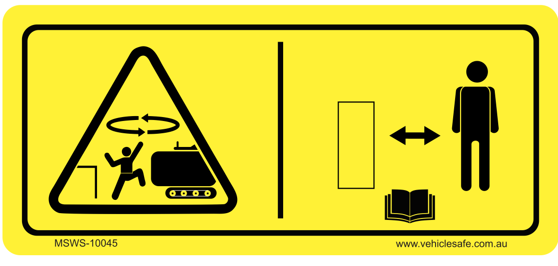 Maintain Safe Distance Sticker - 100mm x 45mm – Vehicle Safe