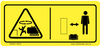 Maintain Safe Distance Sticker - 100mm x 40mm