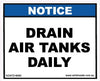 Notice Drain Air Tanks Daily - 80mm x 60mm