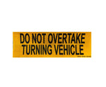 Do Not Overtake Turning Vehicle Decal