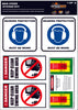 Skid Steer Safety Sticker Kit
