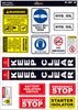 Skid Steer Safety Sticker Kit