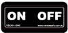 On Off Decal Horizontal 40mm x 15mm