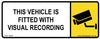 Vehicle Fitted with Visual Recording - 100mm x 40mm - Vehicle Safe