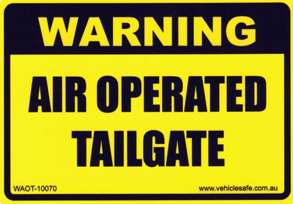 Warning Air Operated Tailgate - WAOT-10070