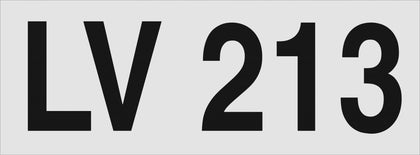 UHF Call Sign Vehicle Identification Numbers  - Vehicle Safe - Made to Order - Same Day Dispatch!