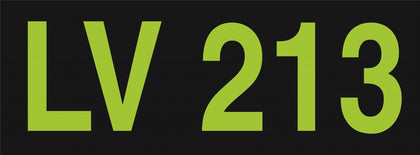 Fluoro Yellow Reflective UHF Call Sign Vehicle Identification Number  - Vehicle Safe - Made to Order - Same Day Dispatch!