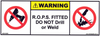 R.O.P.S. Fitted do not Drill or Weld - WDW15055