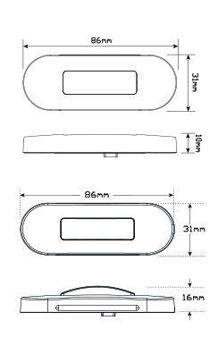 Red Rear End Outline Maker - Vehicle Safe