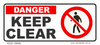 Danger Keep Clear Decal - Vehicle Safe