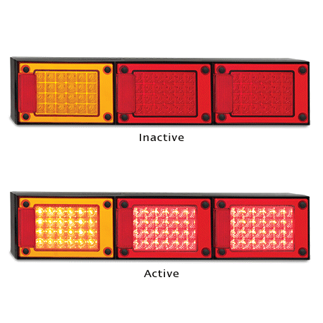 LED Autolamps Jumbo Taillight Stop/Tail/Indicator/Reverse/Reflector - J3 Series