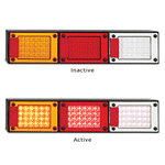 LED Autolamps Jumbo Taillight Stop/Tail/Indicator/Reverse/Reflector - J3 Series