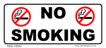 No Smoking Decal - 100mm x 40mm