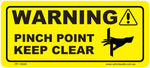 Pinch Point Decal- 100mm x 45mm