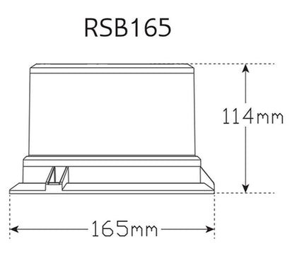 LED STROBE & ROTATING BEACON (Amber) - Class 1 - Vehicle Safe